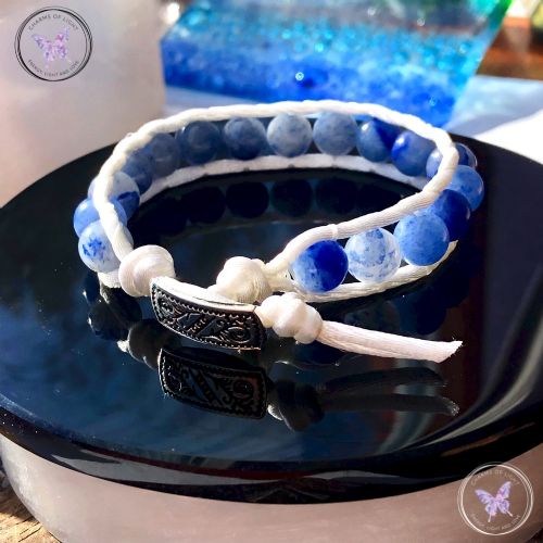 Blue Aventurine 8mm Wrap Bracelet